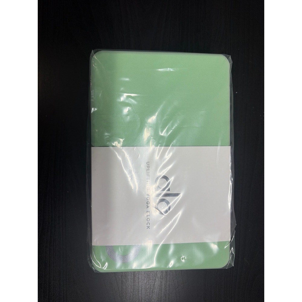 Alo Yoga Uplifting Yoga Block Mint Green High Density Foam Support Prop NEW